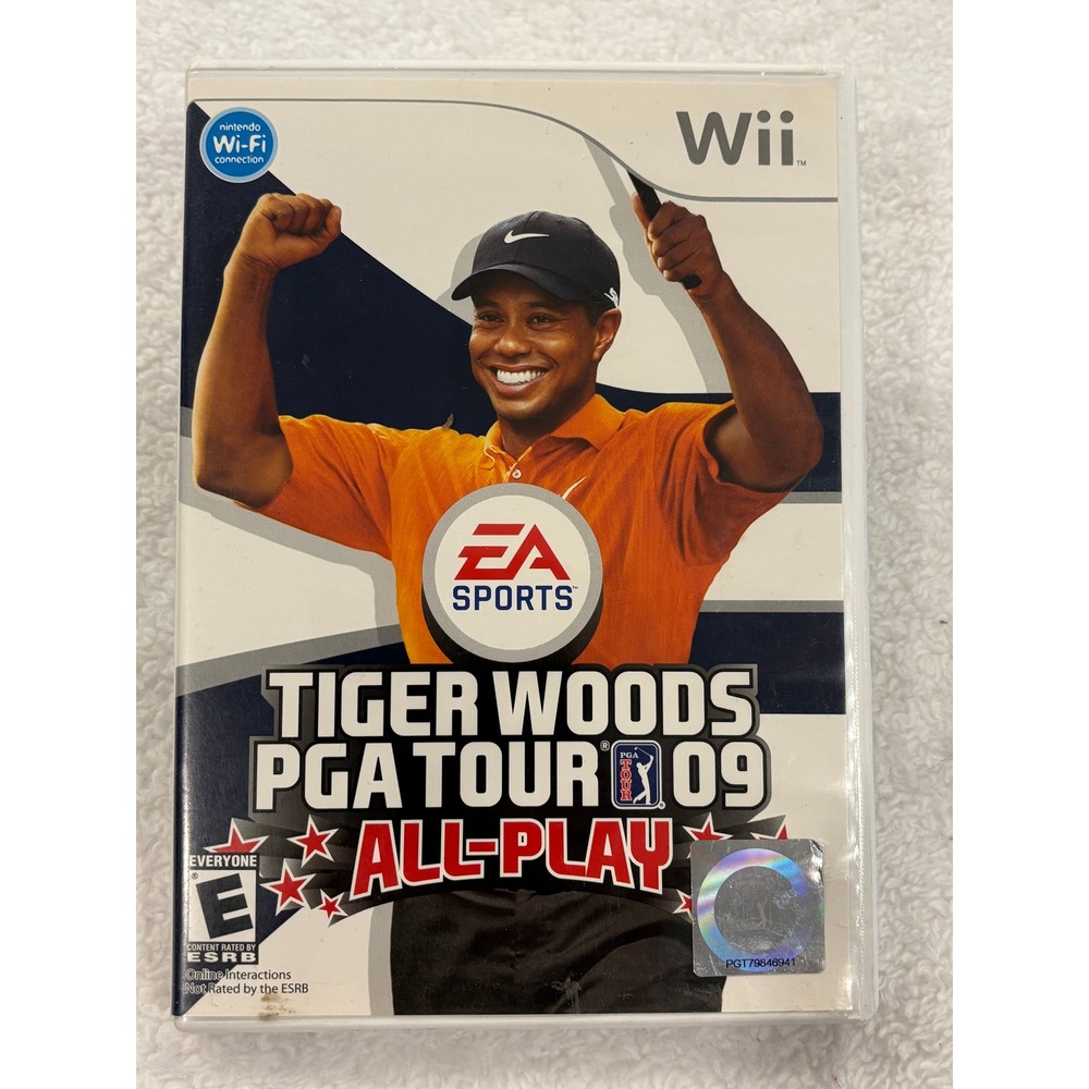 Tiger Woods PGA Tour 09 All-Play Nintendo Wii EA Sports Golf Game CIB
